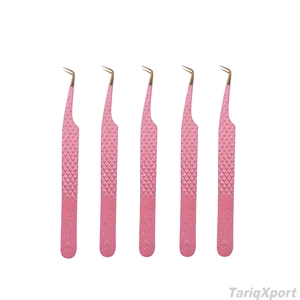 Pinzas Profesionales de Acero Inoxidable para Extensión de Pestañas, Punta Fina de Precisión, Alta Calidad, Empaque Personalizable - Product Image 5