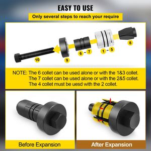 Kit d'outils manuels pour étirer les tuyaux d'échappement, pour tuyaux de 1 5/8 po à 4 1/4 po - Product Image 4