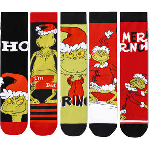 Calcetines Casuales de Invierno Unisex Personalizados, 100% Algodón, Antibacterianos, Ecológicos, con Diseño de Dibujos Animados, de Secado Rápido y Antideslizantes para Deportes - Product Image 3