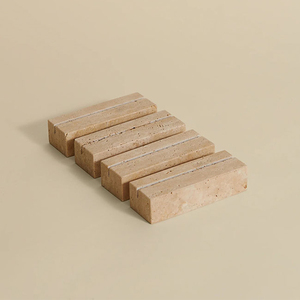 Proveedor experimentado que vende artículos de mesa de alta calidad, decoración para el hogar, tarjeteros de mármol travertino con serigrafía, procedentes de la India. - Product Image 1