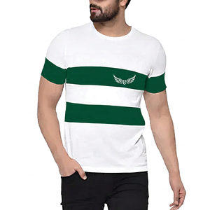 Men's <b>White</b> 100% Cotton Crew Neck <b>Short</b> <b>Sleeve</b> T-<b>Shirt</b> Solid High-quality Customizable Breathable Quick Dry Eco-Friendly Casual - Product Image 3