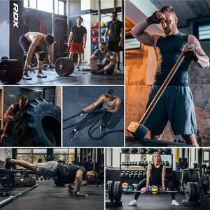 Guantes de Gimnasio, Antideslizantes, Acolchados, Protección Completa de la Palma, para Fisicoculturismo, Medios Dedos, para Hombres y Mujeres, Ciclismo, Remo, Escalada - Product Image 5