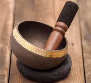 Bol chantant en métal artisanal pour la méditation, la thérapie, le yoga, la pleine conscience, la relaxation, la guérison spirituelle - Product Image 3