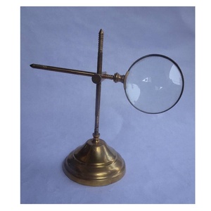 Antique-Style Brass Magnifying Glass Unique Rope Handle with Knotted <b>End</b> Magnifying Glass for <b>Books</b> Document Reader Decor - Product Image 5