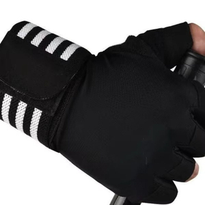 Best Weight Lifting Fitness <b>Gloves</b> Half Finger Breathable Non-Slip Lace-Up <b>Arthritis</b> Carpal Tunnel Sports Hand Support Nylon - Product Image 3