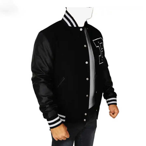Custom Varsity <b>Jacket</b> Wool/Polyester Blend Stand Collar Embroidered College <b>Baseball</b> <b>Bomber</b> <b>Jacket</b> Waterproof - Product Image 2