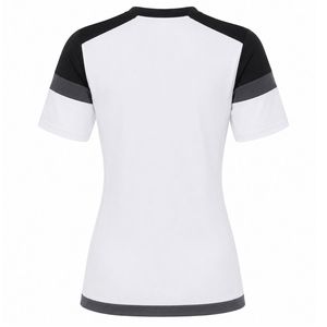 Maillot de rugby blanc et noir pour femmes, manches courtes, uniforme d'équipe, chemise de sport, tenue d'entraînement, vêtements de jeu athlétique en plein air - Product Image 2