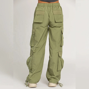 Fabricant OEM Personnalisé – Vente Chaude : Pantalons Cargo Femme en Coton et Polyester, Pantalons de Travail, Derniers Modèles, Pantalons Cargo Baggy - Product Image 3