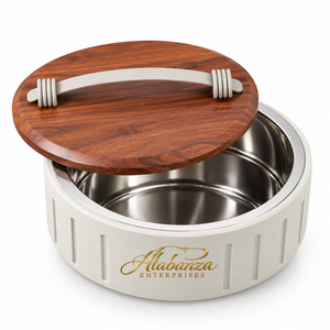 Olla/Cacerola Aislada de Acero Inoxidable, Moderna y Duradera, con Tapa de Madera, para Mantener la Comida Caliente - Product Image 2