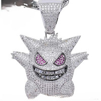 Liontin Kalung Wanita Hiphop 2025, Berbahan Perak S925 dan Emas Asli 18K, Moissanite VVS Berkualitas Tinggi, Desain Huruf Cetak, Model Iced