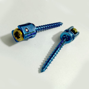 Implantes Espinales, Sistema de Fijación 5.5, Implantes Ortopédicos de Titanio, Tornillo Pedicular de Reducción Poliaxial de Doble Rosca - Product Image 3