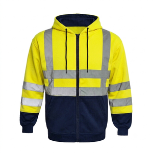 Ropa Protectora, Chaqueta Cálida Estilo Sudadera con Capucha para Hombre, en Amarillo, Naranja, Azul y Rojo, Mangas Largas, Resistente al Frío, para Exteriores - Product Image 3