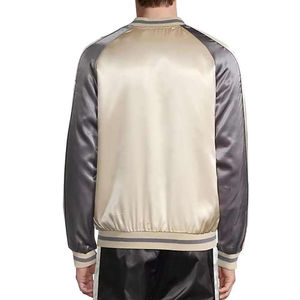 Men's Burgundy Varsity Jacket Embroidered Butterfly Design Stand Collar Casual Breathable High Street Winter Canvas 100% - Product Image 3