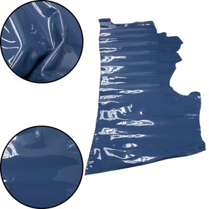 Best Cowhide <b>Leather</b> For Crafting Handbags Wallets Shoes Durable Genuine Navy Blue Patent Color Material Superior Handmade Craft - Product Image 1