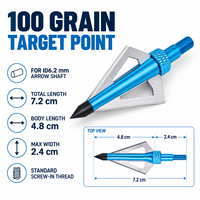 ID6.2 mm 화살표 샤프트 보드 헤드 팁에 대한 양궁 100 곡물 화살표 점 대상 DIY 액세서리 리커브 활 사냥 촬영