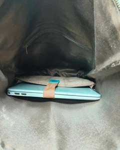 Distressed Leather <b>Roll</b> Top <b>Backpack</b> Vintage Look Multi Functional Rucksack For Bulk Buyers LTBP-0272 - Product Image 5