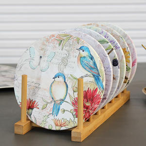 Sous-verre artisanal incrusté à motif floral, le plus vendu, sous-verre de luxe pour la décoration intérieure, disponible au meilleur prix du marché - Product Image 5