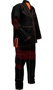 Kimono de Jiu Jitsu Orange Stitch BJJ Gi, 100% Algodón, Tejido Perlado, Impresión Personalizada, Uniforme de Jiu Jitsu, Kimono Bjj Gi - Product Image 2