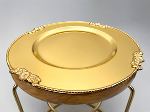 Premium Decorative Metal Charger <b>Plate</b> Durable Serving <b>Plate</b> for Wedding Table Decoration, Dining Display Home and Party Center - Product Image 4