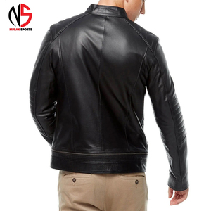 High Quality Men's Cowhide Genuine Leather Waterproof Breathable <b>Mandarin</b> <b>Collar</b> Winter Fashion <b>Jacket</b> New Design Best Price - Product Image 2