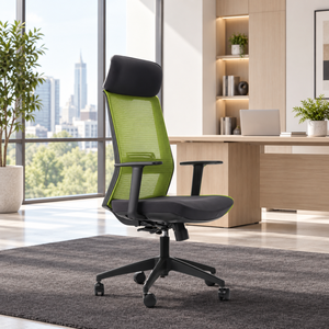 Chaise de bureau ergonomique en tissu pour le gaming, accoudoirs réglables, appuie-tête intégré réglable, mécanisme de levage, design moderne pour le gaming - Product Image 1