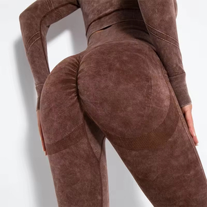 Professional Manufactures 100% <b>Top</b> High Quality Women Yoga Leggings Solid Legging Sportswear OEM Manufacturer Pakistan - Product Image 4