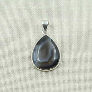 Top Quality Botswana Agate Teardrop Pendant 925 Silver Rose Gold Yellow Gold Plated Handmade Gemstone Jewelry <b>Gift</b> <b>for</b> Women <b>Her</b> - Product Image 6