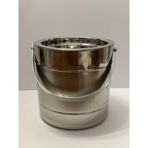 Seau à glace en métal à paroi simple de 2 litres avec couvercle et poignée, facilement transportable, pour la maison et les bars, designs personnalisables. - Product Image 4