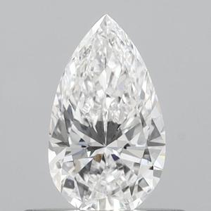 Diamant de laboratoire de forme poire taille idéale 0,42 ct E VVS2 CVD certifié IGI - Product Image 1