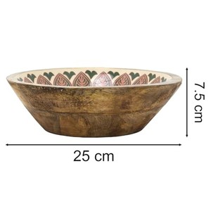 Handcrafted for <b>Wood</b> Turquoise Ceramic Rectangle Bohemian Tabletop Fruit Bowl Wholesale - Product Image 4