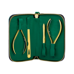 Kits de Manicura y Pedicura Chapados en Oro, Herramientas de Limpieza de Cutículas, Kits de Cuidado de Belleza, Instrumentos Personales de Acero Inoxidable Nighia para Cutículas - Product Image 1
