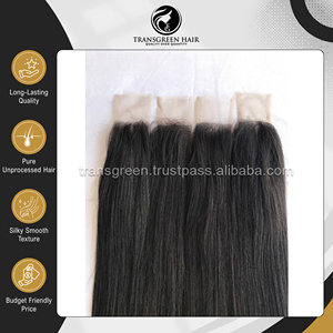 El Más Vendido, Calidad Superlativa, Cabello Virgen Crudo Sin Procesar, 22 Pulgadas, Color # Extensiones de Cabello Humano 1B Cambodian 2x6 Closure - Product Image 6