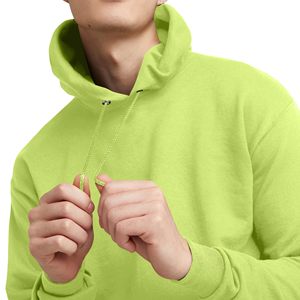 Sudadera con Capucha Verde Lima para Hombre, Corte Regular, 100% Algodón Tejido, Estilo Casual, para Otoño - Product Image 3