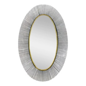 Cadre de miroir en métal minimaliste mettant en valeur l'élégance pure d'un miroir créatif, magnifiquement conçu par KHOOSI OVERSEAS. - Product Image 4