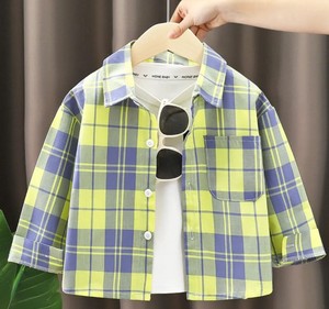 Chemise à carreaux de haute qualité pour garçons, enfants, logo personnalisable ODM, manches longues, col rond, décontractée, unisexe, tricotée, 100% coton, séchage rapide - Product Image 5