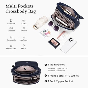 Shagaf Sports Wear Brown Genuine Leather Unisex Crossbody <b>Bag</b> Buckle Closure Adjustable Strap Durable Lightweight Casual Style - Product Image 3