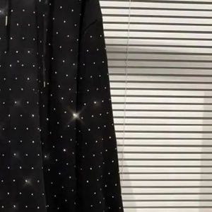 Sweat à capuche personnalisé coupe ample pour homme, orné de grands strass brillants, épais et stylé, style streetwear - Product Image 6