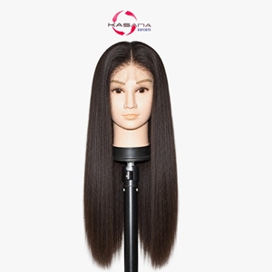 Perruque tendance en cheveux humains indiens sans colle, dentelle HD, noir naturel, ondulations souples, ligne de cheveux pré-épilée, facile à porter pour débutantes - Product Image 1