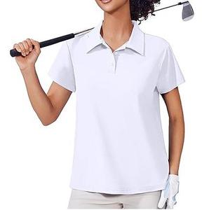 Polo de Alta Calidad Personalizado para Mujer, Corte Ajustado, 100% Algodón, Cuello en V, Buen Precio, con Decoración de Logotipo Impreso en Capas - Product Image 2