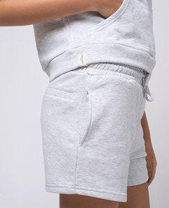 Traje de correr de dos piezas de gran tamaño vintage en blanco para hombre, ropa de calle con serigrafía personalizada, chándales transpirables lavados con ácido - Product Image 5