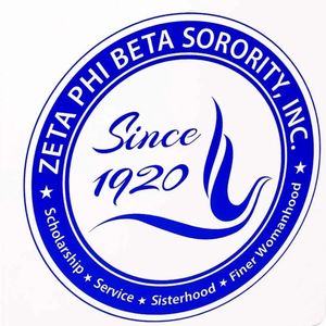 Zeta Phi Beta Three <b>Ring</b> <b>Binder</b> Blue Sorority Notebook Organizer Durable School Office <b>Folder</b> Greek Life Supply - Product Image 2