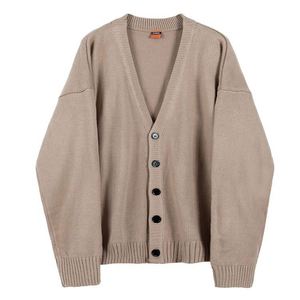 <b>Men's</b> Casual <b>Long</b> Sleeve Solid Knitting <b>Cardigan</b> Sweater V Neck Outerwear Button Zipper Thin Winter Jackets Tops - Product Image 5