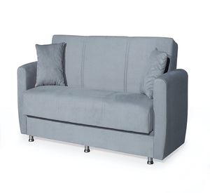 Ensemble de canapé-lit Dolce en velours, trois places, design moderne, ottoman de rangement sectionnel, fabrication turque, tissu écologique, luxe pour salon - Product Image 2