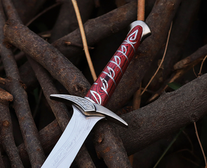 Épée Hobbit Sting réplique artisanale, inspirée du Seigneur des Anneaux, avec fourreau et support mural. - Product Image 4