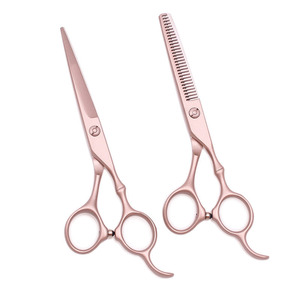 Ciseaux à cheveux en acier inoxydable, ciseaux de coiffure professionnels, ciseaux de barbier de haute qualité, ensemble de ciseaux à effiler et à couper - Product Image 1