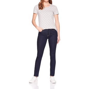 Camisetas de mujer ajustadas y a la moda para uso casual, tela elástica de algodón transpirable para el verano, camisetas de mujer de tela suave. - Product Image 2