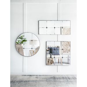 21x47 decorazione tradizionale rettangolo di vetro antico specchio da parete elegante ingresso Console magra parete per la decorazione del bagno - Product Image 4