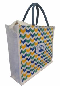 Bolsa de Yute Ecológica de Alta Calidad, Bolsa de Compras Reutilizable con Asas Resistentes para Comercio Minorista - Product Image 5
