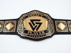 Ceinture de championnat de lutte personnalisée en cuir noir avec plaque dorée, logo personnalisé, ceinture de titre, ceinture de championnat personnalisée, personnalisable - Product Image 4