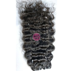 Lots de Cheveux Humains Naturels Bouclés Grade Remy Indien Brut Double Trame Donneur Unique 100g Toutes Couleurs Disponibles - Product Image 4